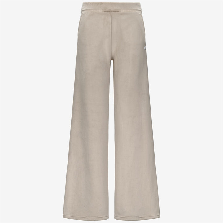 Beige Women's Flare Sport Trousers with Sherpa Lining 1