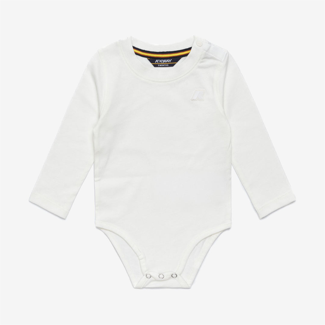 Confezione da 2 body a maniche lunghe unisex per bambini, modello White Peach main