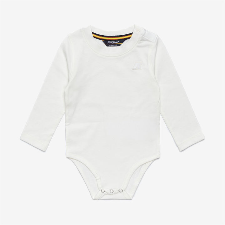 Confezione da 2 body a maniche lunghe unisex per bambini, modello White Peach 4
