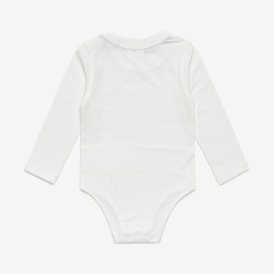 Confezione da 2 body a maniche lunghe unisex per bambini, modello White Peach main