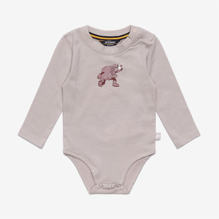 Confezione da 2 body a maniche lunghe unisex per bambini, modello White Peach 2