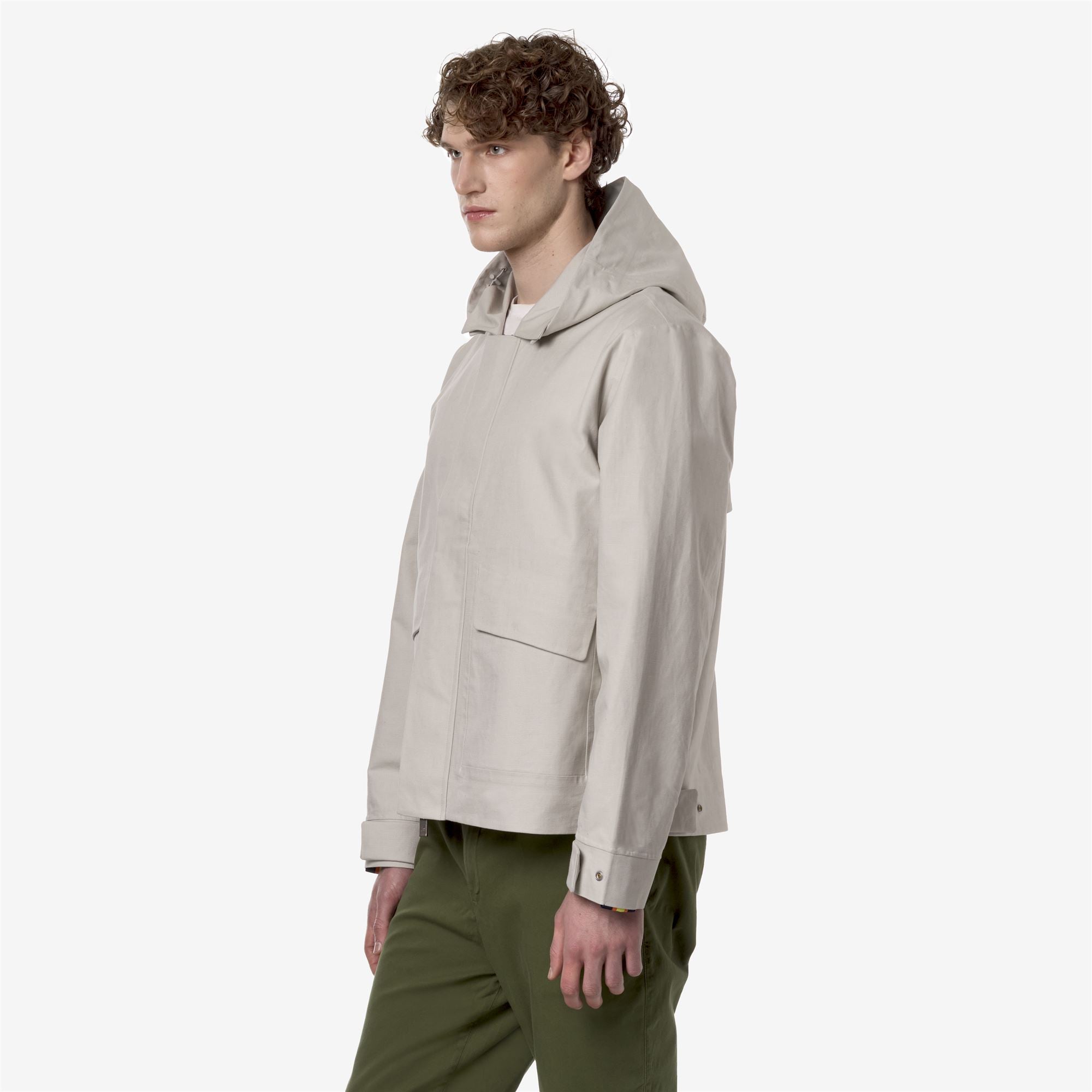 Jackets_Man_KAYA LINEN BLEND 2L_Short_BEIGE LT - SILVER - Commercial 5