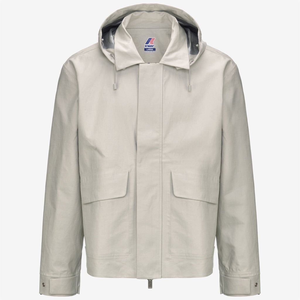 Jackets_Man_KAYA LINEN BLEND 2L_Short_BEIGE LT - SILVER - Commercial 1