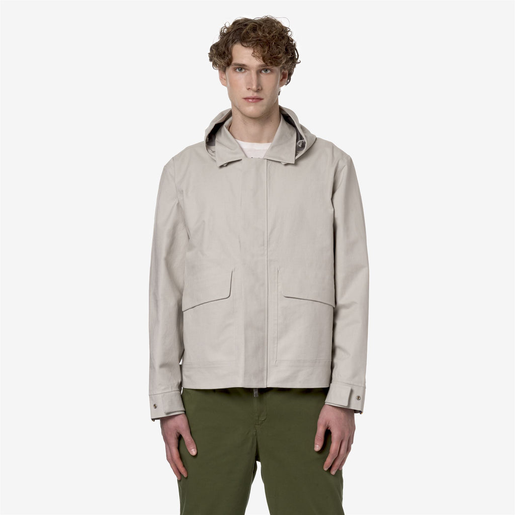 Jackets_Man_KAYA LINEN BLEND 2L_Short_BEIGE LT - SILVER - Commercial 4