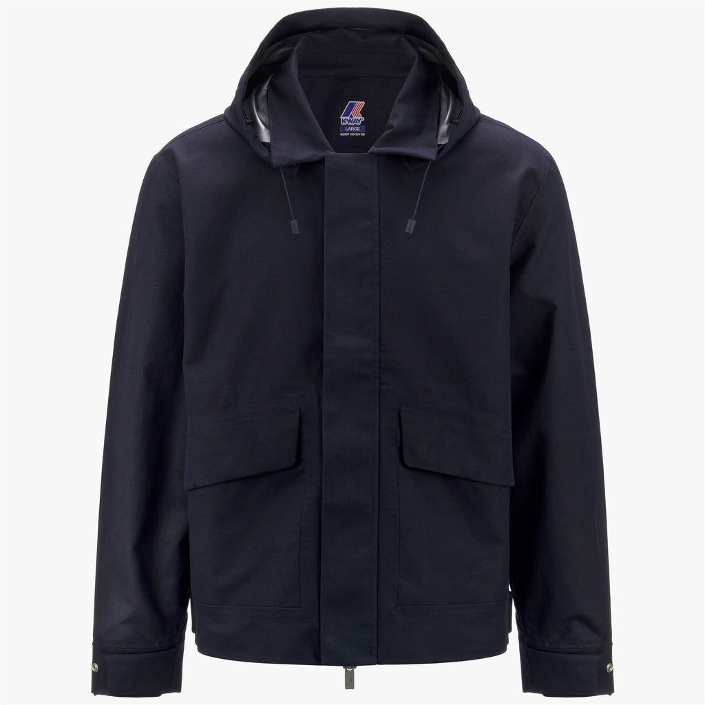 Jackets_Man_KAYA LINEN BLEND 2L_Short_Blue Depth - SILVER - Commercial 1