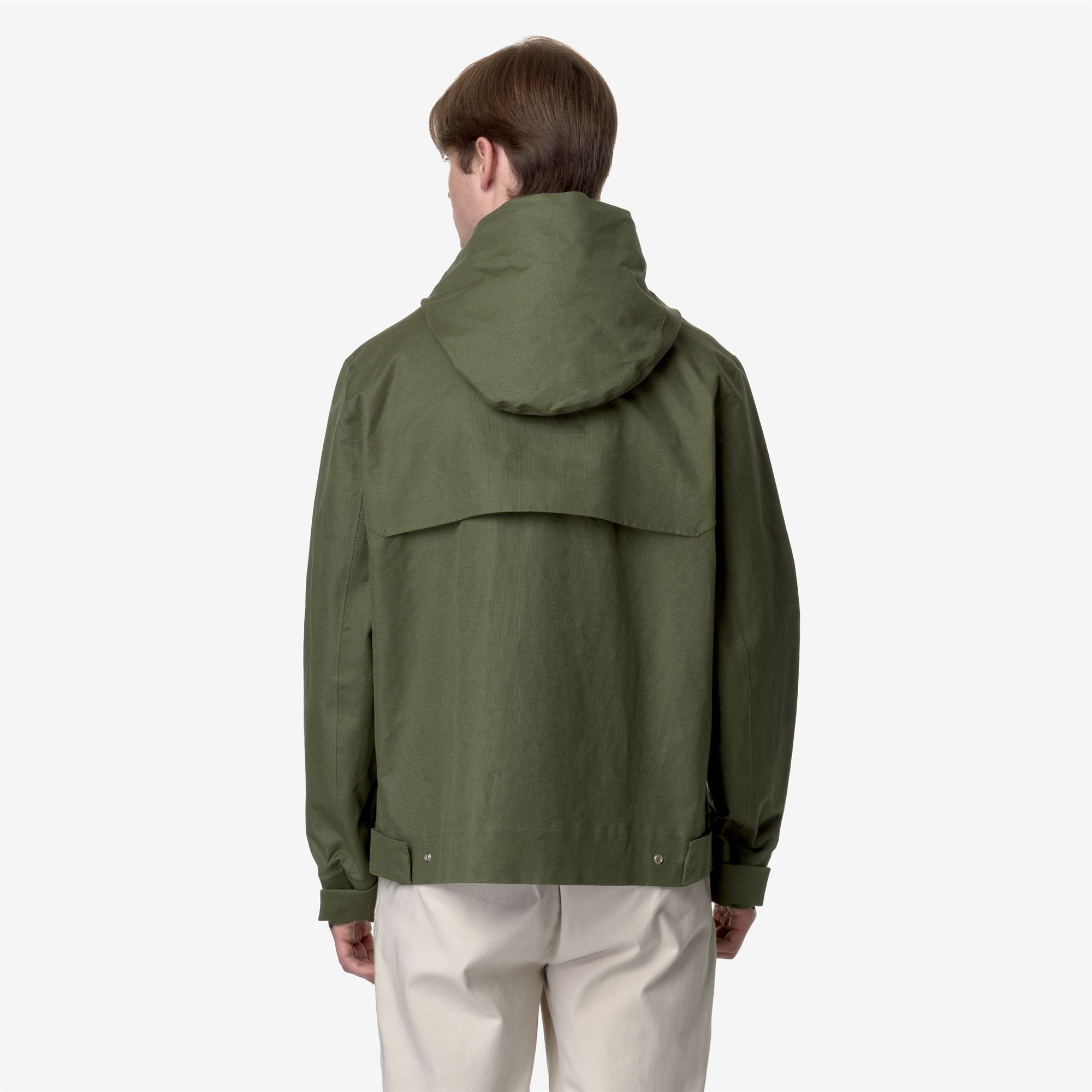 Jackets_Man_KAYA LINEN BLEND 2L_Short_Green Cypress - SILVER - Commercial 6