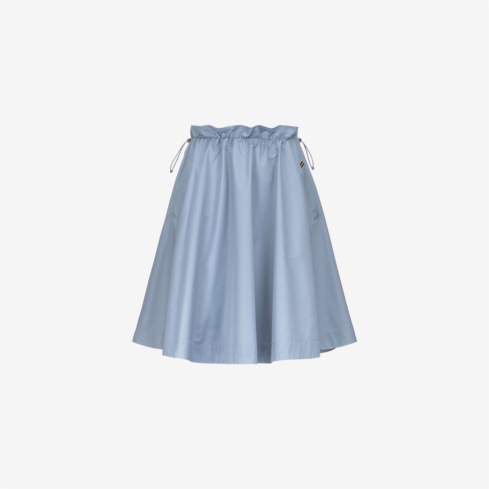 Skirts_WOMAN_GAELA SATIN_Longuette_Blue Avio - Commercial 1