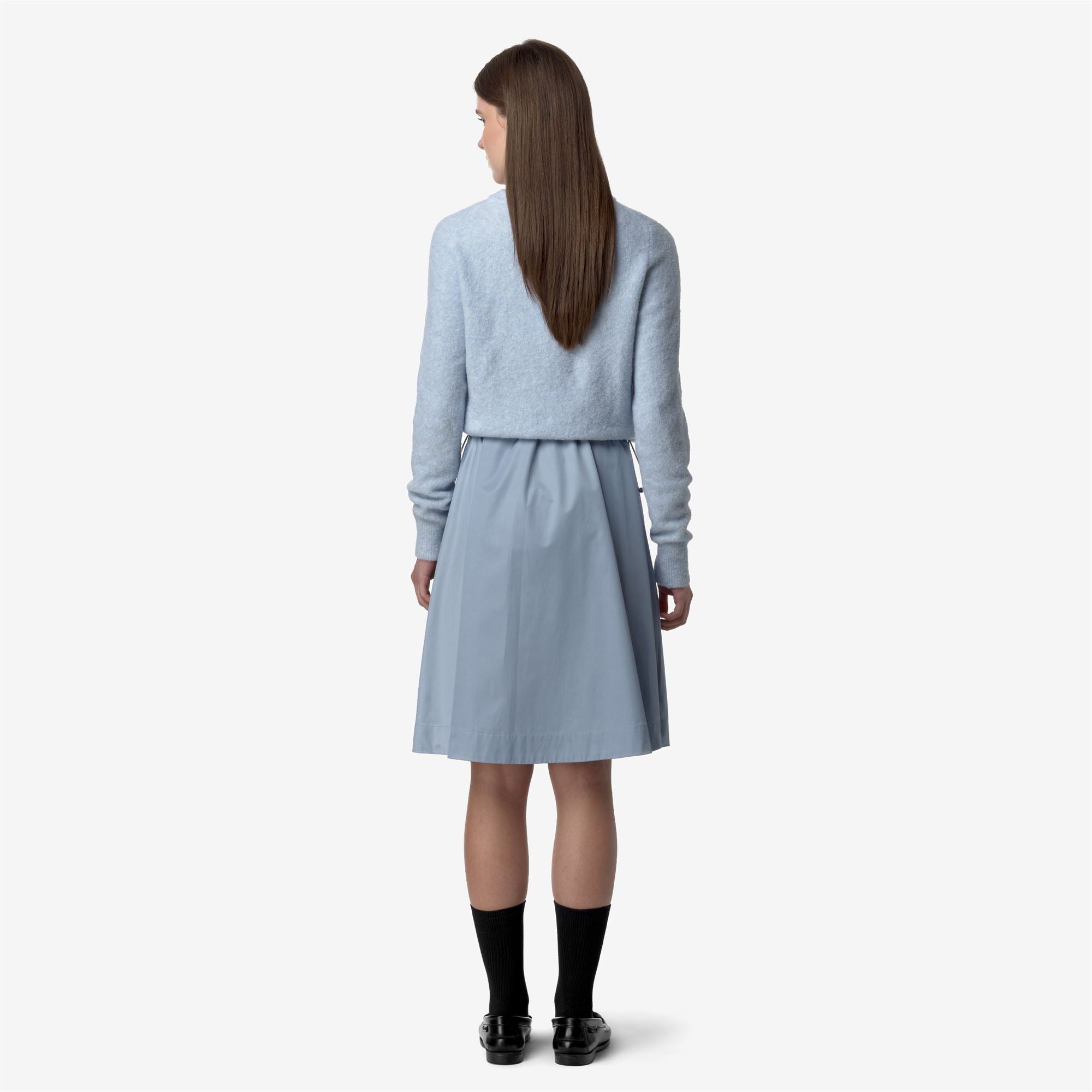 Skirts_WOMAN_GAELA SATIN_Longuette_Blue Avio - Commercial 6