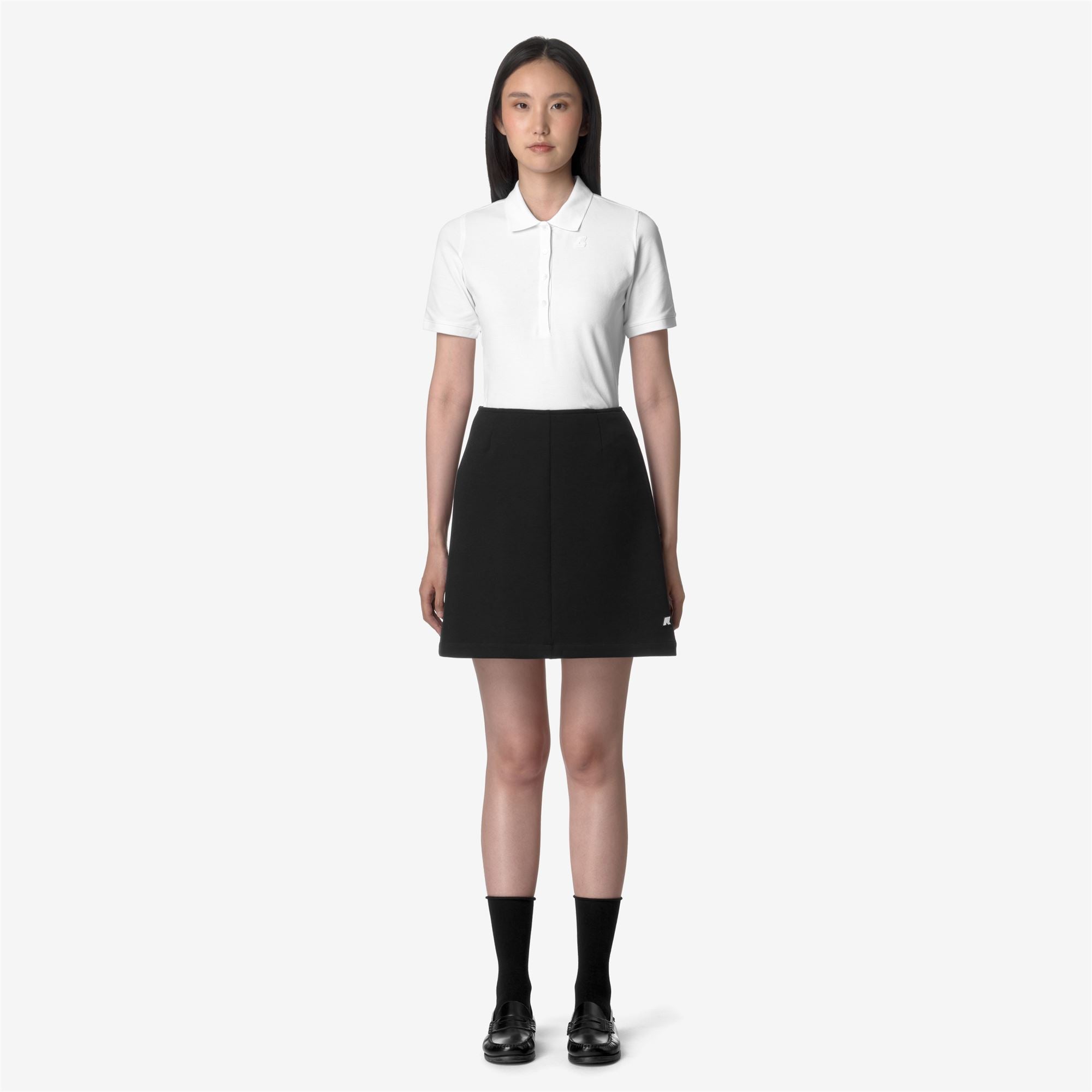 Skirts_WOMAN_VITTY LIGHT SPACER_Short_Black Pure - Commercial 4
