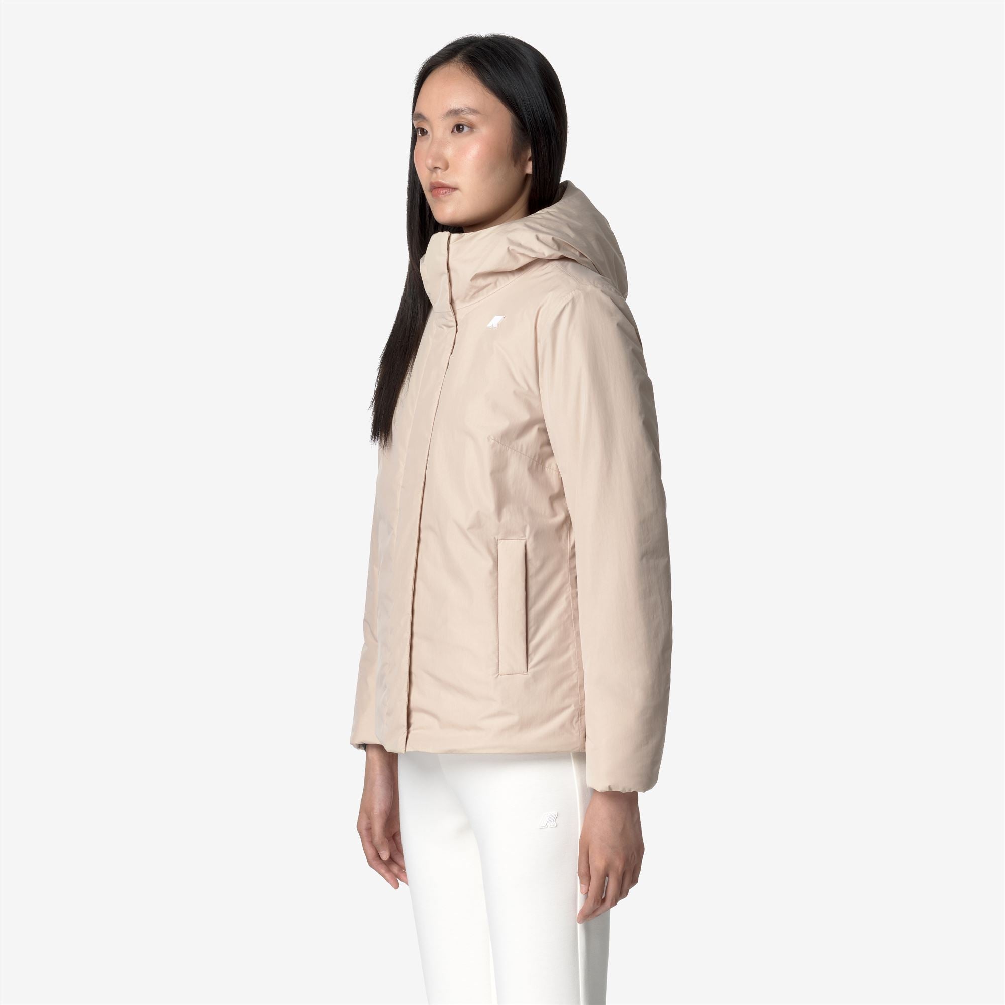 Jackets Woman LIL SOFT TOUCH MARMOTTA Short PINK TINT - GREY GOAT