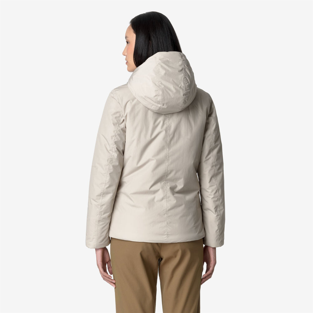 Jackets_WOMAN_LIL SOFT TOUCH MARMOTTA_Short_Beige G-Grey B - Commercial 6