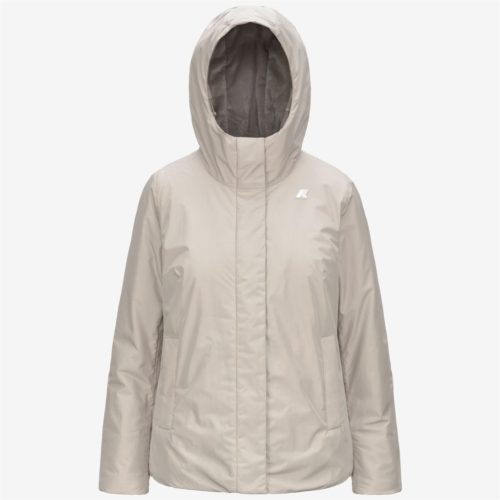 Jackets_WOMAN_LIL SOFT TOUCH MARMOTTA_Short_Beige G-Grey B - Commercial 1