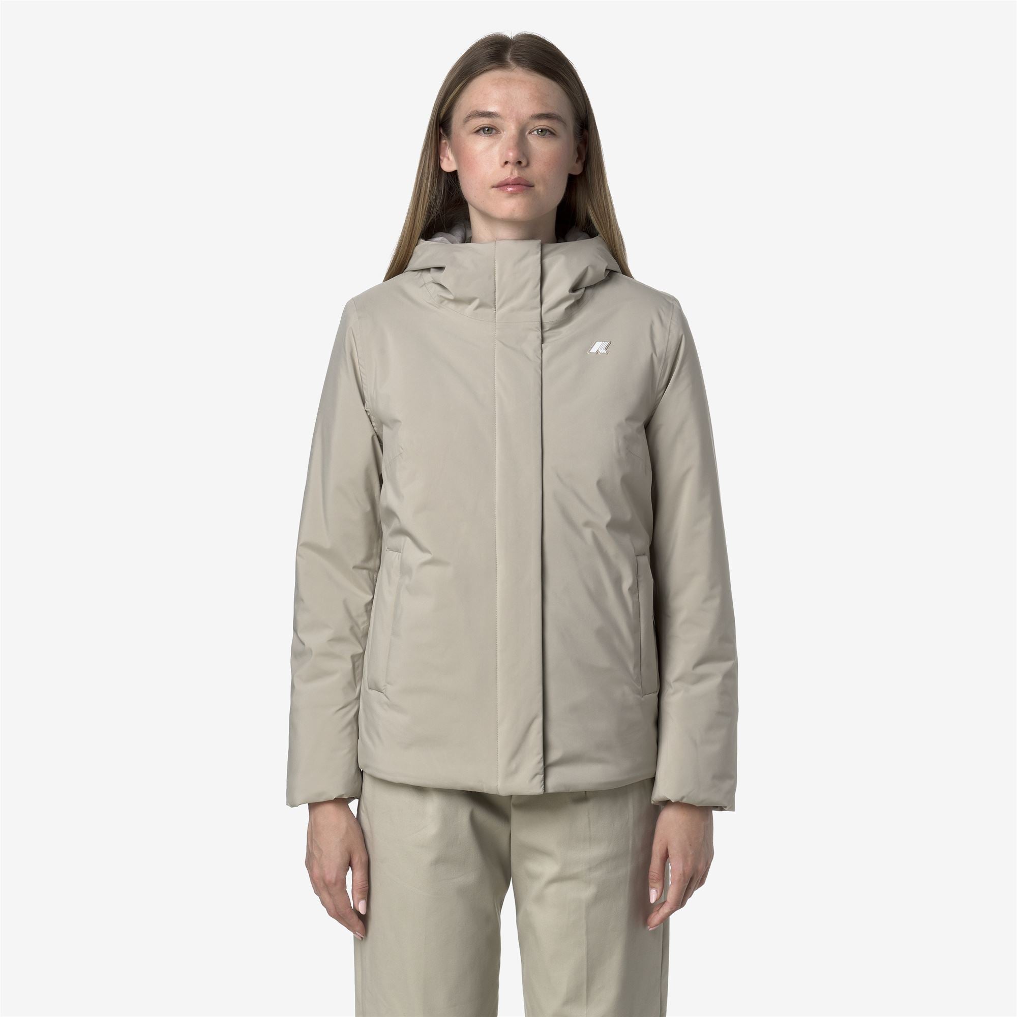 Jackets_WOMAN_LIL SOFT TOUCH MARMOTTA_Short_Beige Cashmere - Grey Goat - Commercial 4