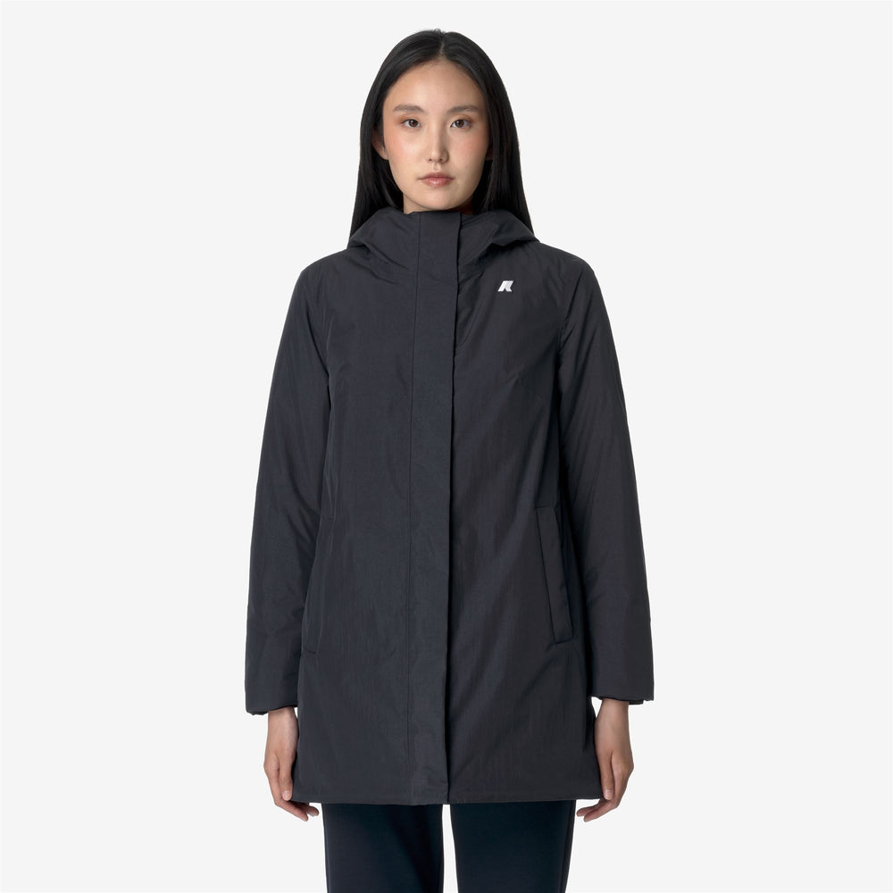 Blue Women's Mid-Length Warm Jacket with Soft Touch Fabric 02