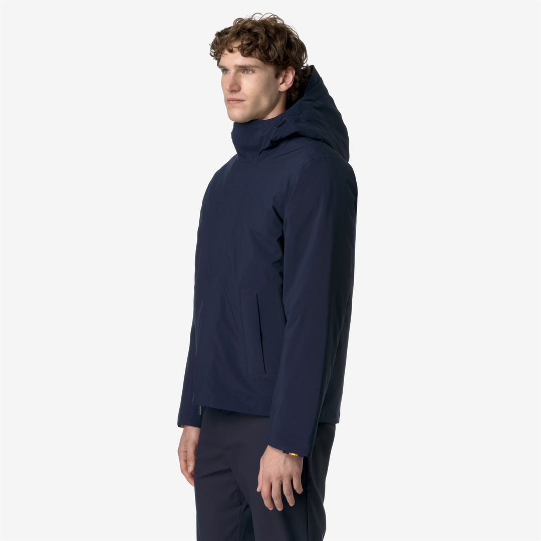 Giacca Invernale Corto Uomo Blu con Fondello Galleggiante main