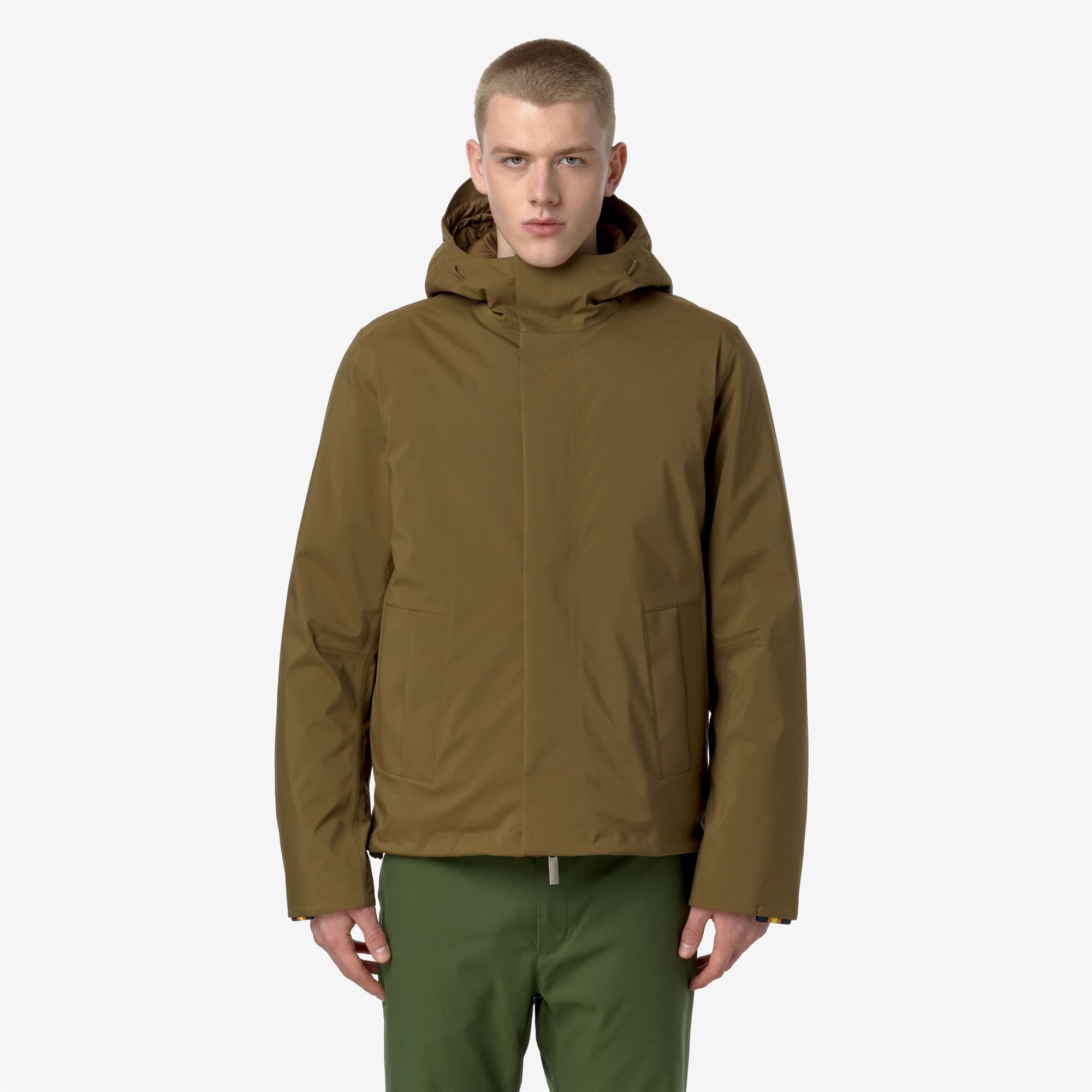 Jackets_MAN_JACKEN BONDED PADDED_Short_Brown Corda - Commercial 4