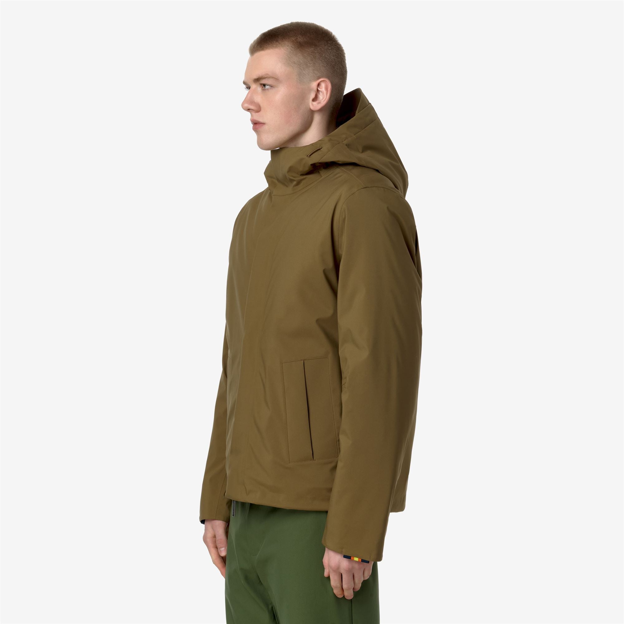Jackets_MAN_JACKEN BONDED PADDED_Short_Brown Corda - Commercial 5