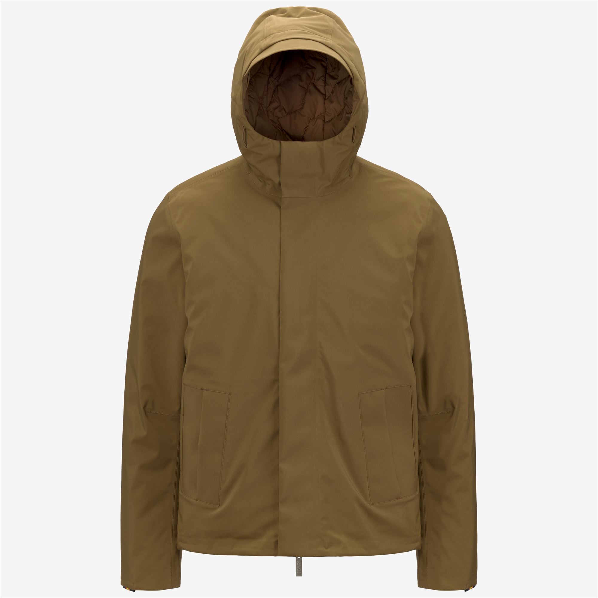 Jackets_MAN_JACKEN BONDED PADDED_Short_Brown Corda - Commercial 1