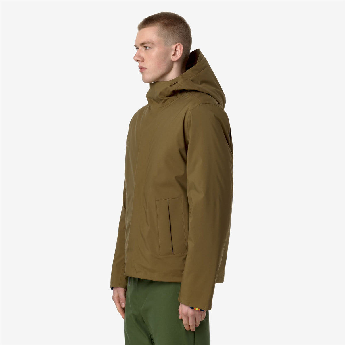 Jackets_MAN_JACKEN BONDED PADDED_Short_Brown Corda - Commercial 5