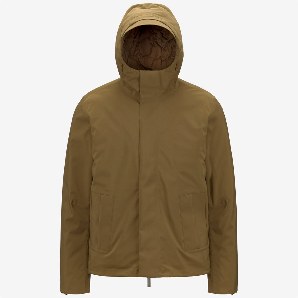 Jackets_MAN_JACKEN BONDED PADDED_Short_Brown Corda - Commercial 1