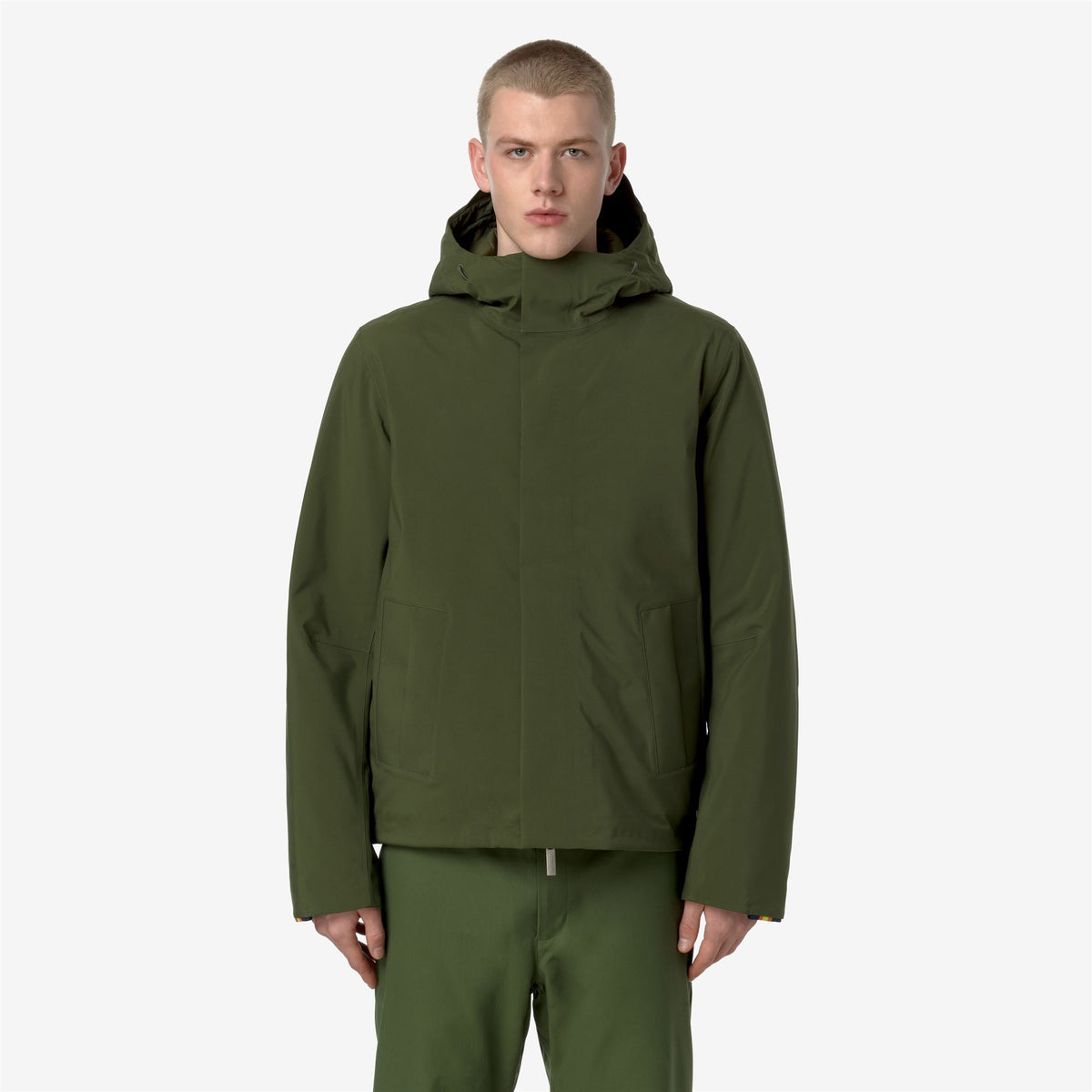 Jackets_MAN_JACKEN BONDED PADDED_Short_Green Cypress - Commercial 4