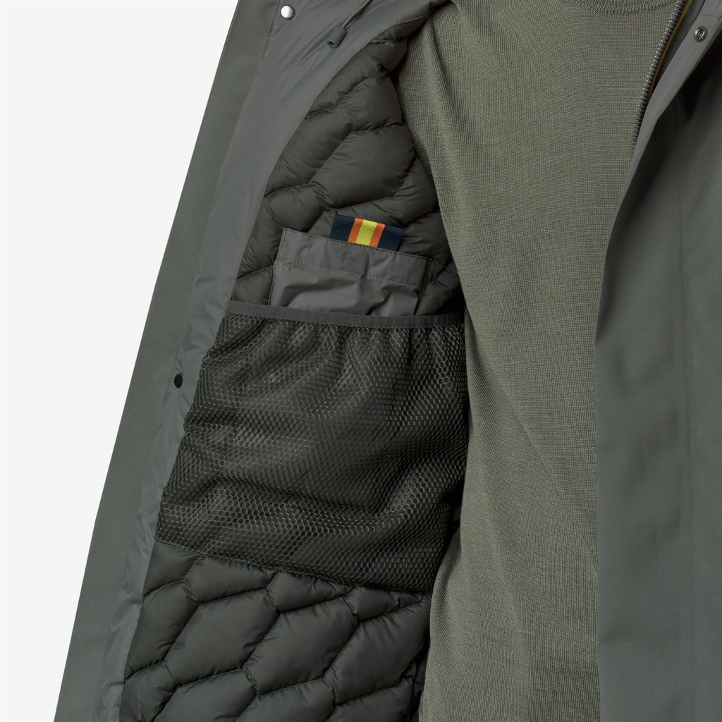 Jackets_MAN_JACKEN BONDED PADDED_Short_Green Blackish Combo - GREEN BLACKISH - Commercial 7