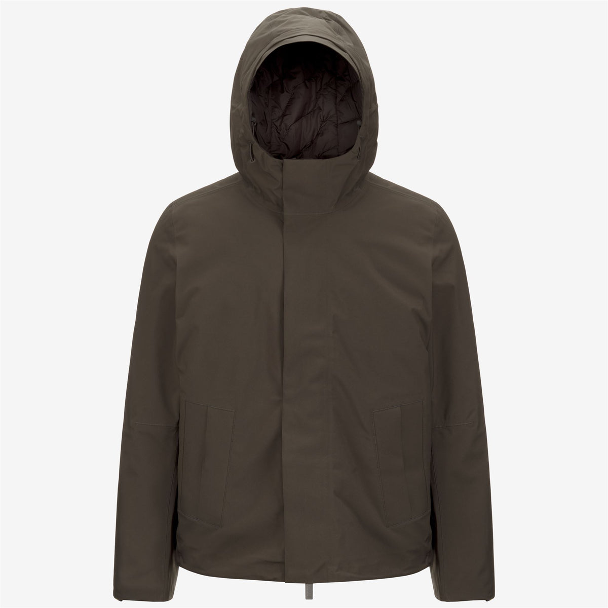 Jackets_MAN_JACKEN BONDED PADDED_Short_Black Olive Combo - Black Olive - Commercial 1