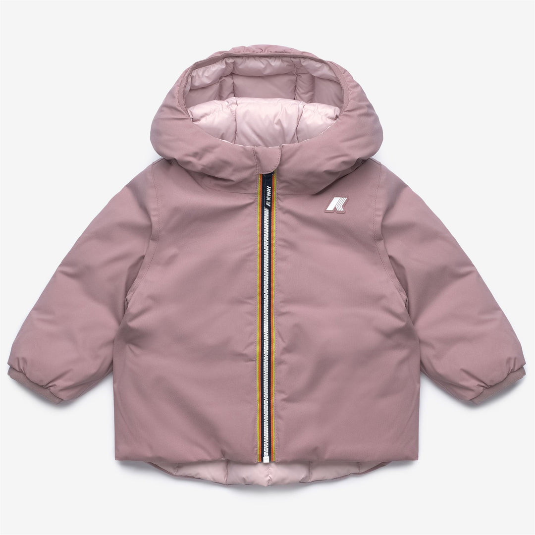 Giacca invernale termica reversibile unisex marrone per bambini 01