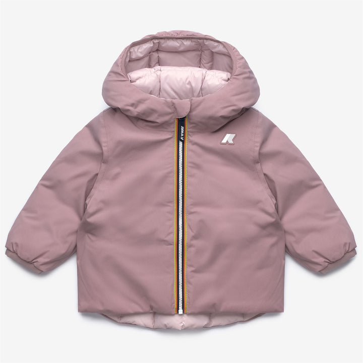 Giacca invernale termica reversibile unisex marrone per bambini 1