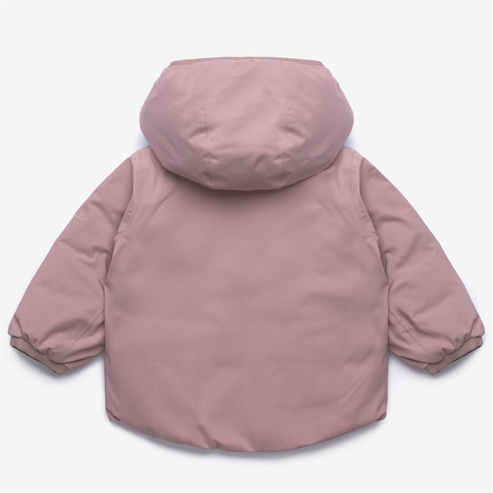 Giacca invernale termica reversibile unisex marrone per bambini 02