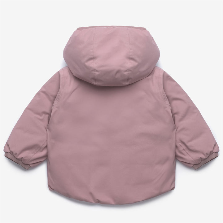 Giacca invernale termica reversibile unisex marrone per bambini 2