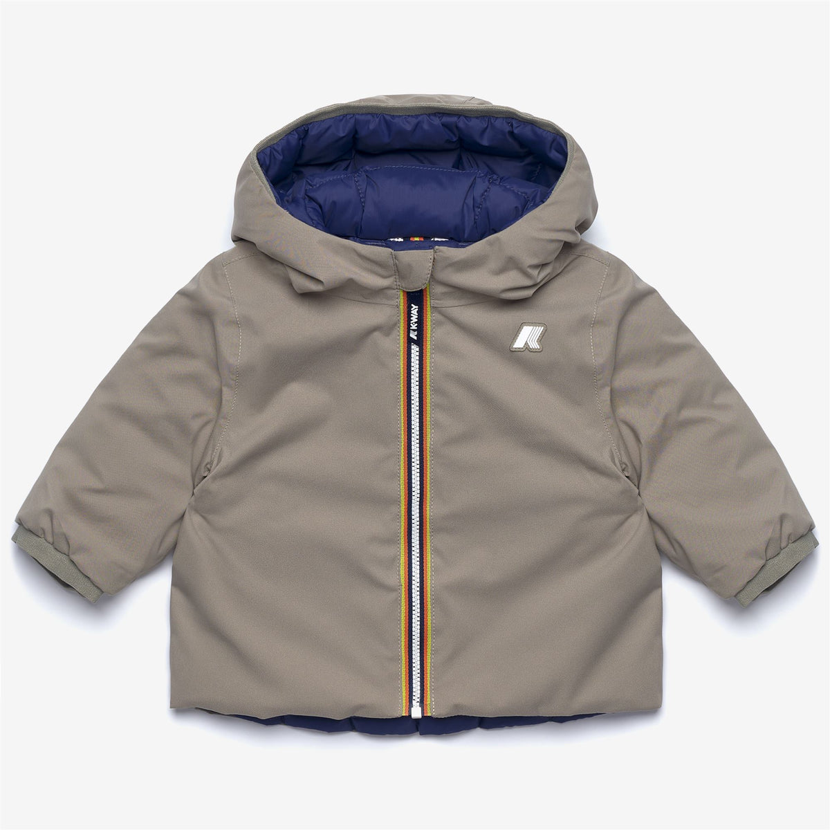 Jackets_KID UNISEX_E. JACK ST THERMO DOUBLE_Short_Green Oak - Blue Deep Cobalt - Commercial 1
