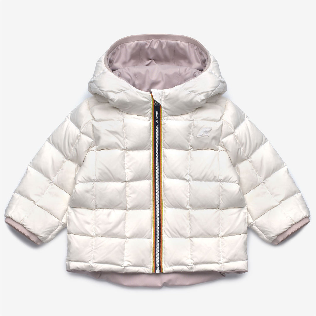 Grey unisex Kids Reversible Short Winter Jacket main