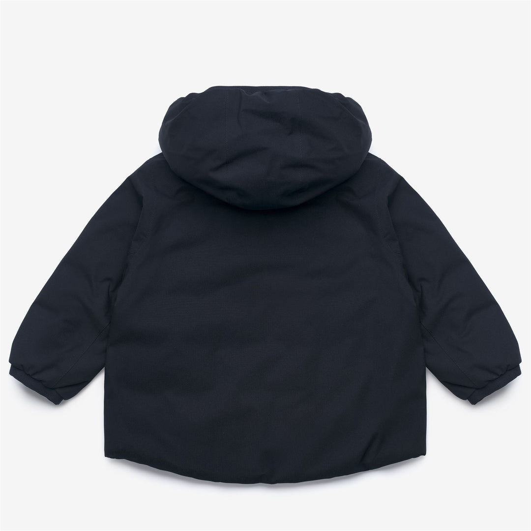 Blue unisex Kids Reversible Insulated Short Winter Jacket main