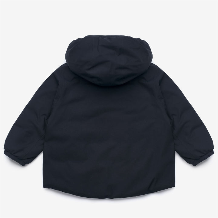 Blue beige Unisex Kid's Reversible Winter Jacket 2