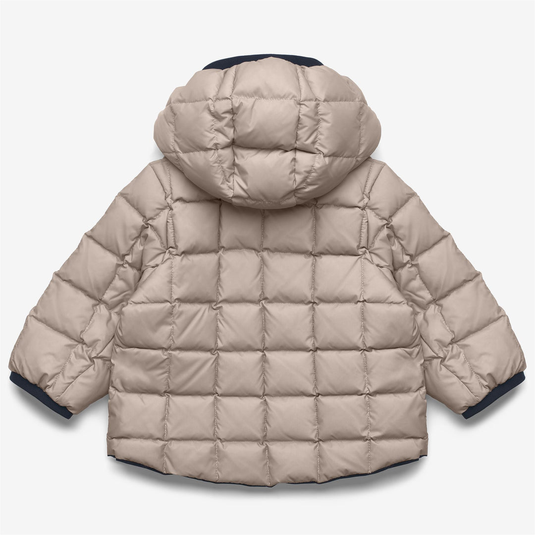 Blue beige Unisex Kid's Reversible Winter Jacket main