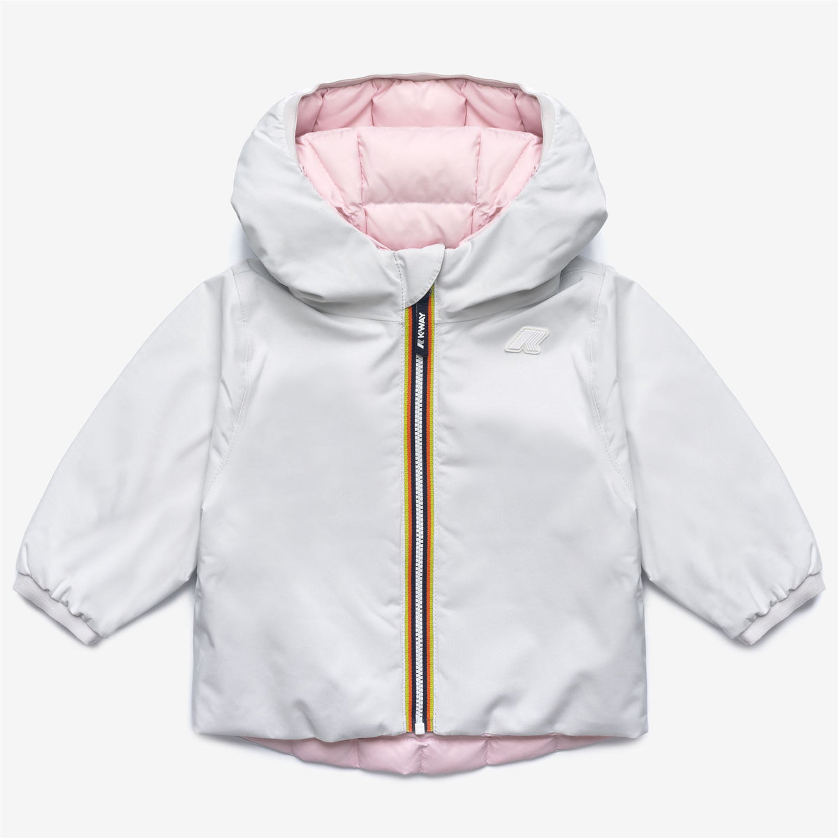 Jackets_KID UNISEX_E. JACK ST THERMO DOUBLE_Short_White Natural - Pink Sallow - Commercial 3