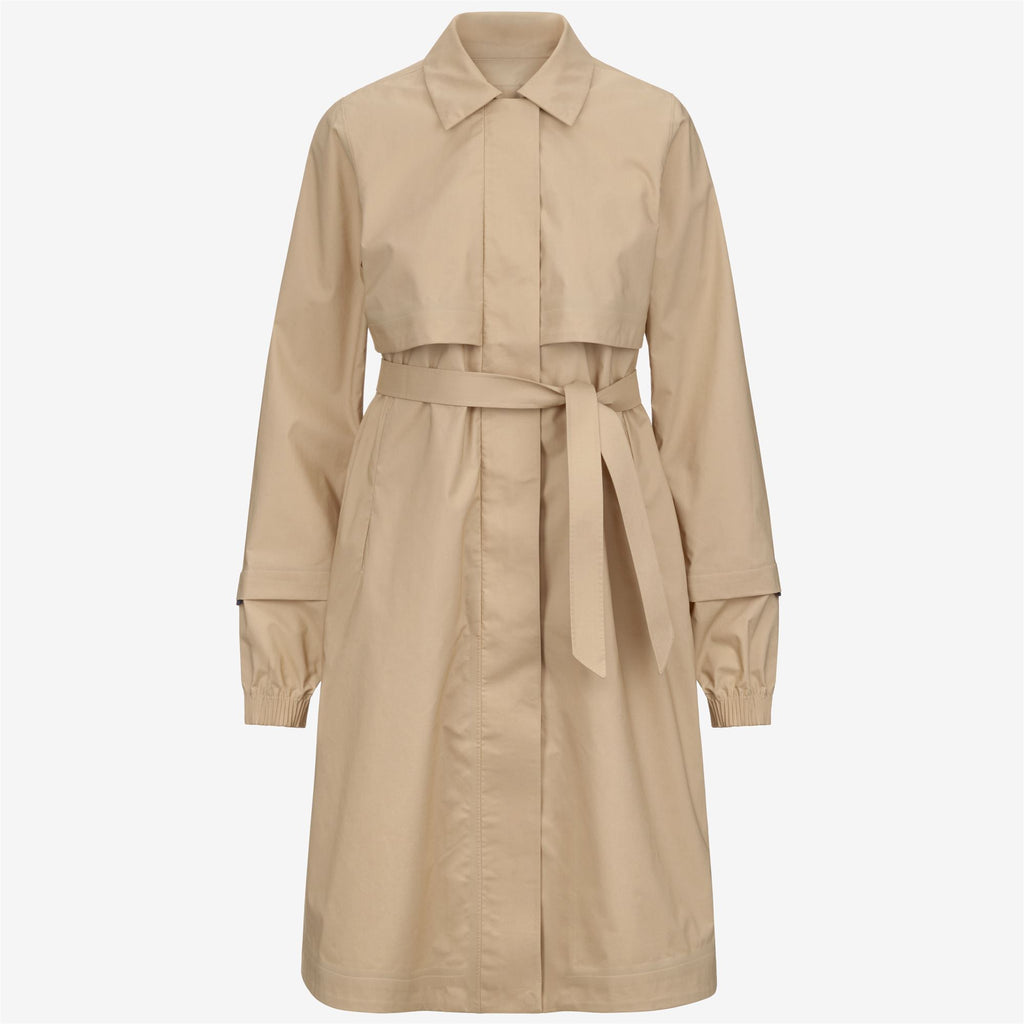 Jackets_WOMAN_JESY 3L POPLIN_Long_Beige Rope - BEIGE LT - Commercial 1