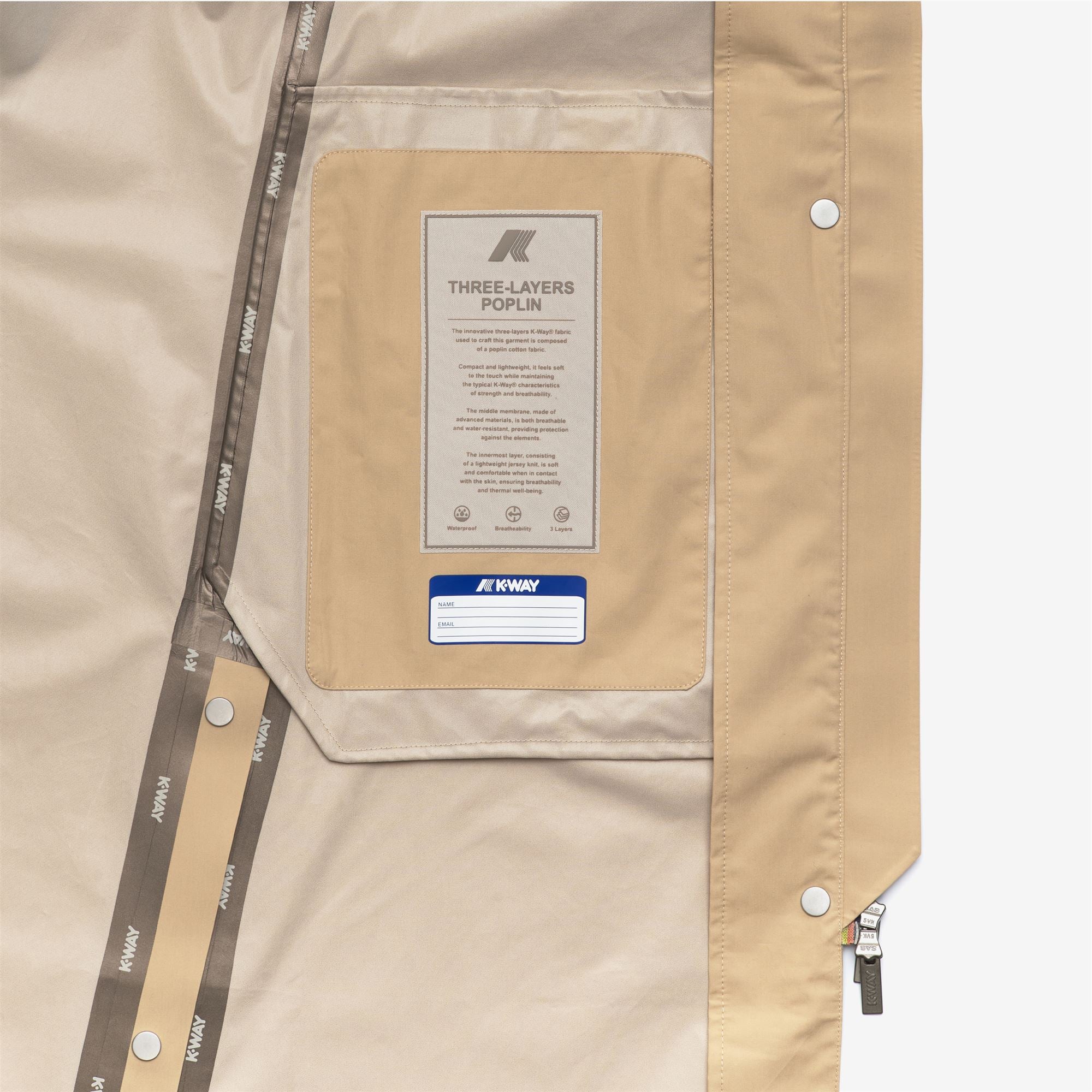 Jackets_WOMAN_JESY 3L POPLIN_Long_Beige Rope - BEIGE LT - Commercial 2
