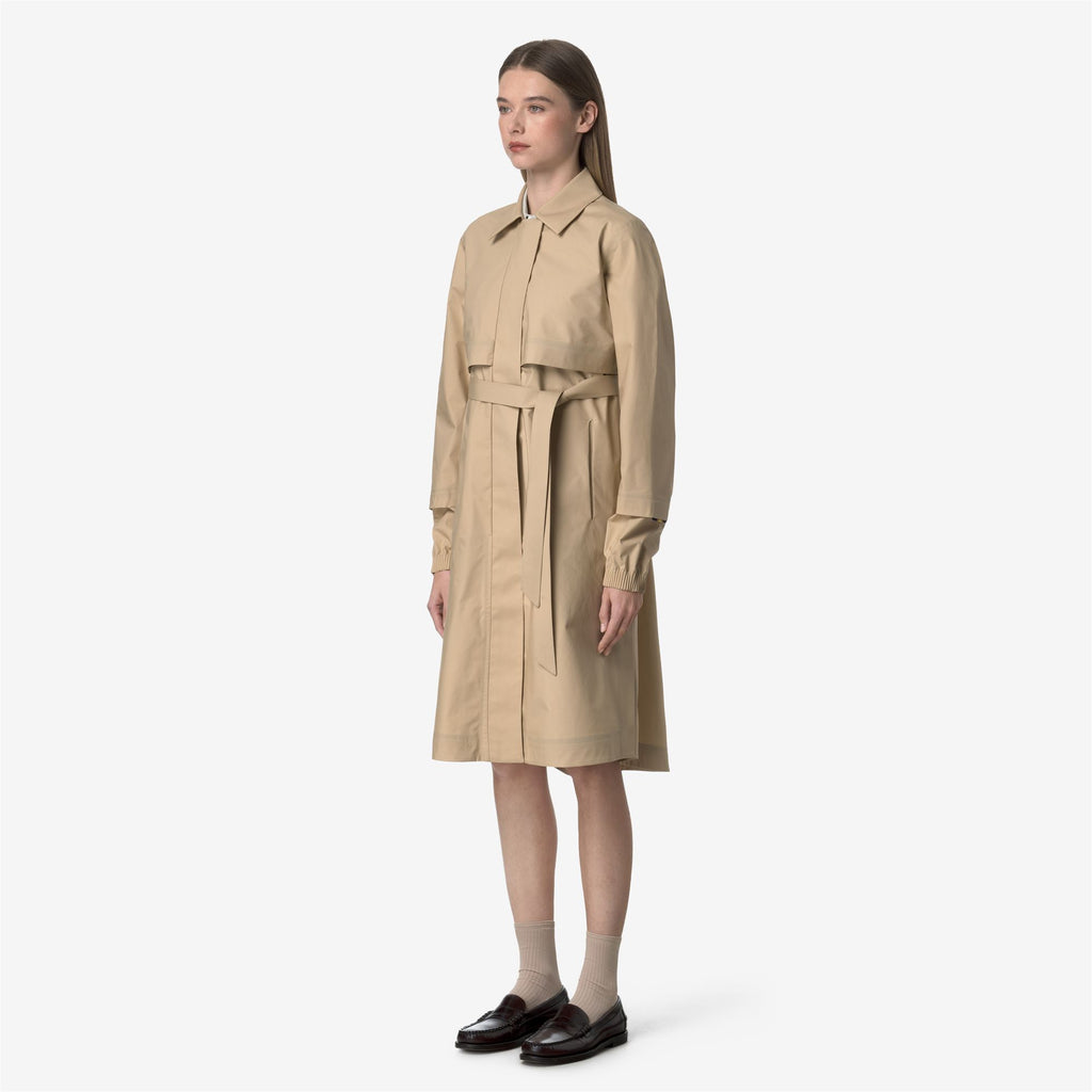 Jackets_WOMAN_JESY 3L POPLIN_Long_Beige Rope - BEIGE LT - Commercial 5
