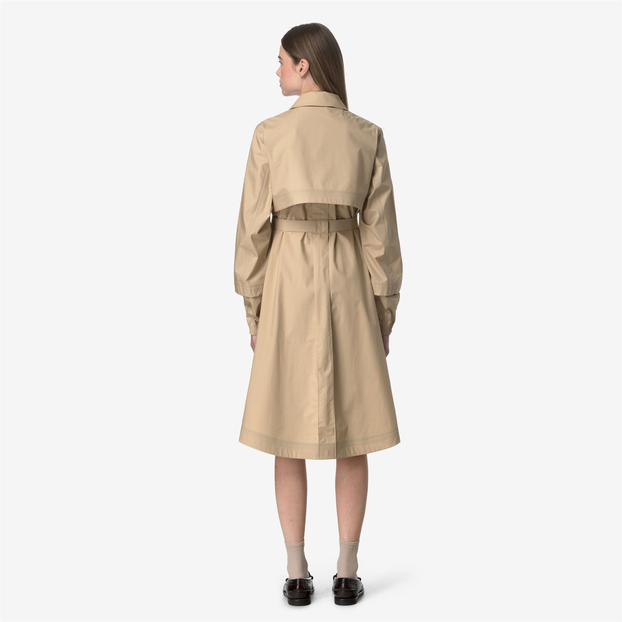 Jackets_WOMAN_JESY 3L POPLIN_Long_Beige Rope - BEIGE LT - Commercial 6