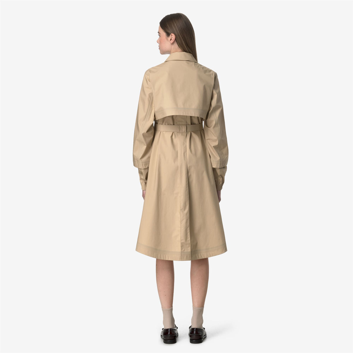 Jackets_WOMAN_JESY 3L POPLIN_Long_Beige Rope - BEIGE LT - Commercial 6