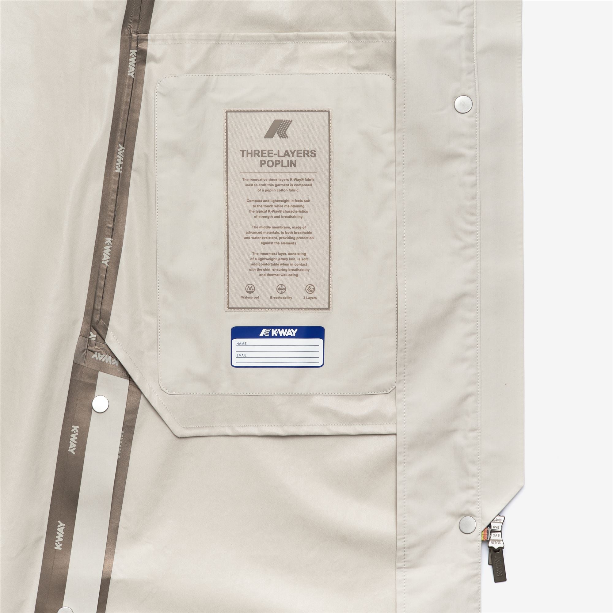 Jackets_WOMAN_JESY 3L POPLIN_Long_BEIGE LT - White - Commercial 2