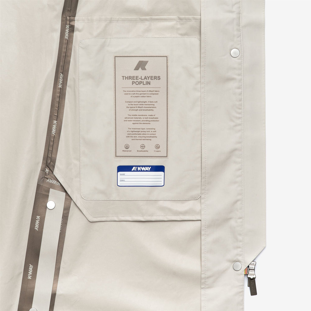Jackets_WOMAN_JESY 3L POPLIN_Long_BEIGE LT - White - Commercial 2