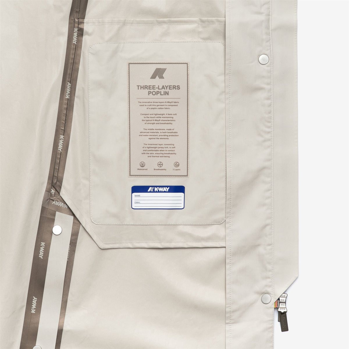 Jackets_WOMAN_JESY 3L POPLIN_Long_BEIGE LT - White - Commercial 2