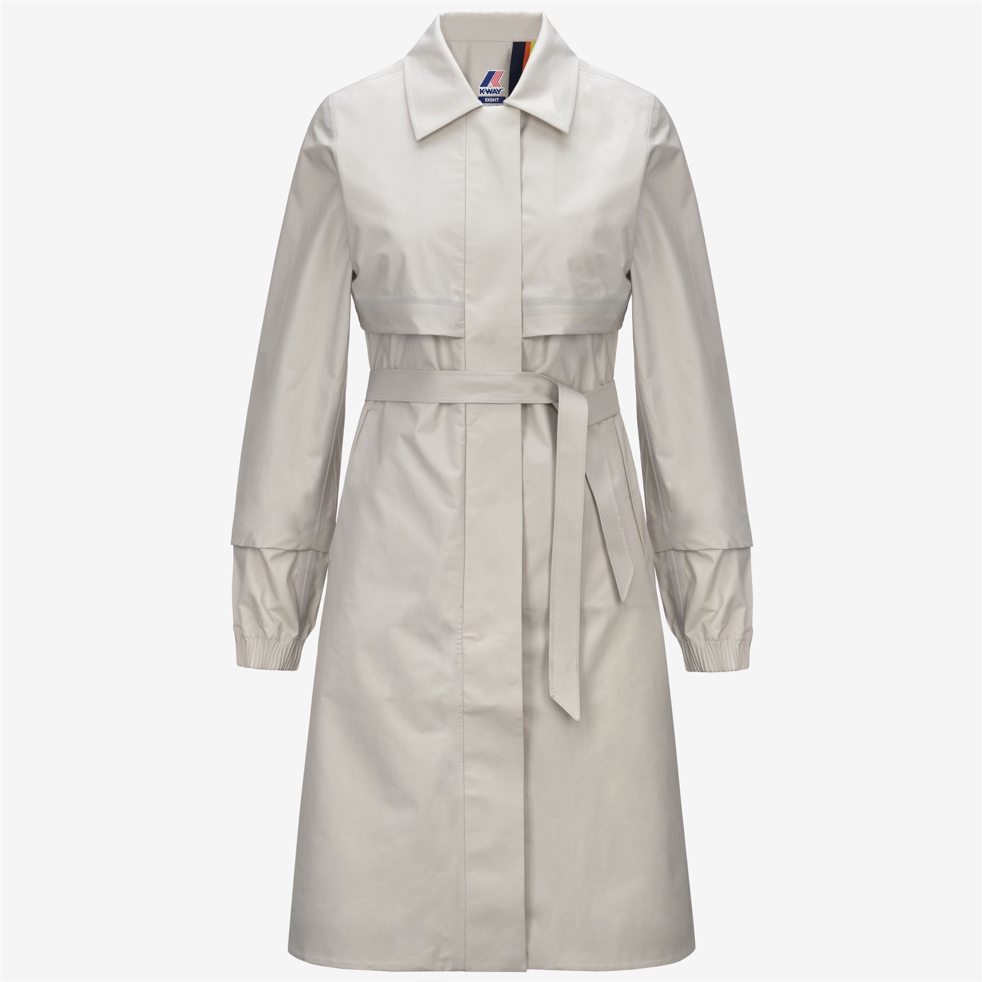 Jackets_WOMAN_JESY 3L POPLIN_Long_BEIGE LT - White - Commercial 1