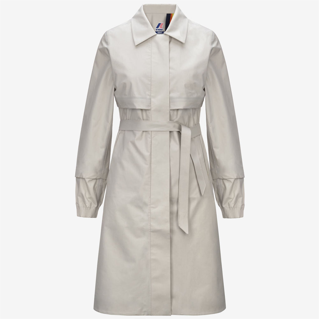 Jackets_WOMAN_JESY 3L POPLIN_Long_BEIGE LT - White - Commercial 1