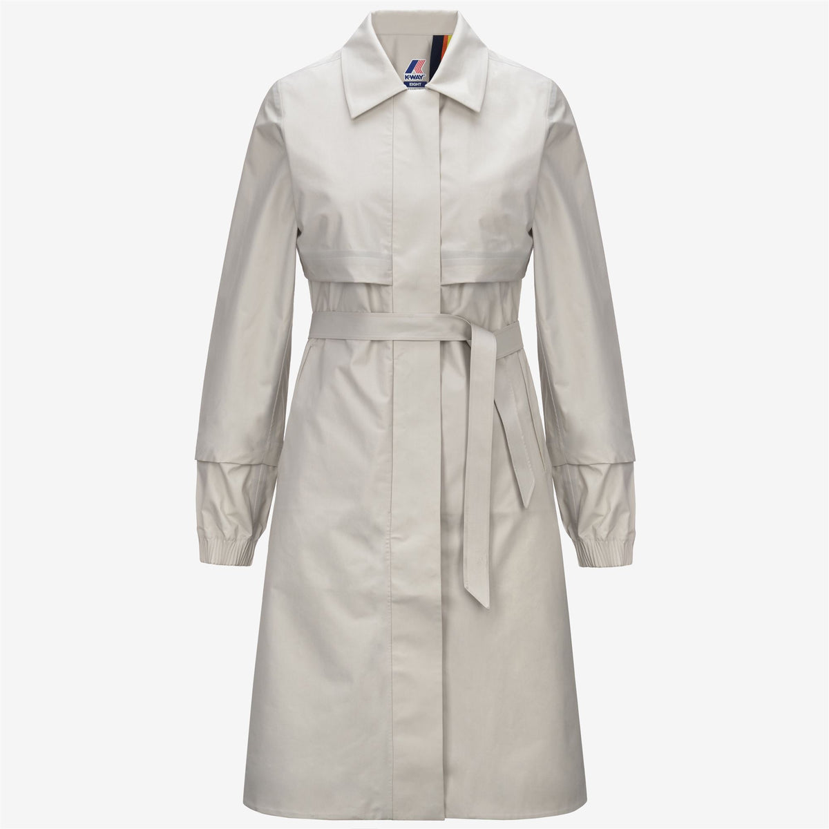 Jackets_WOMAN_JESY 3L POPLIN_Long_BEIGE LT - White - Commercial 1