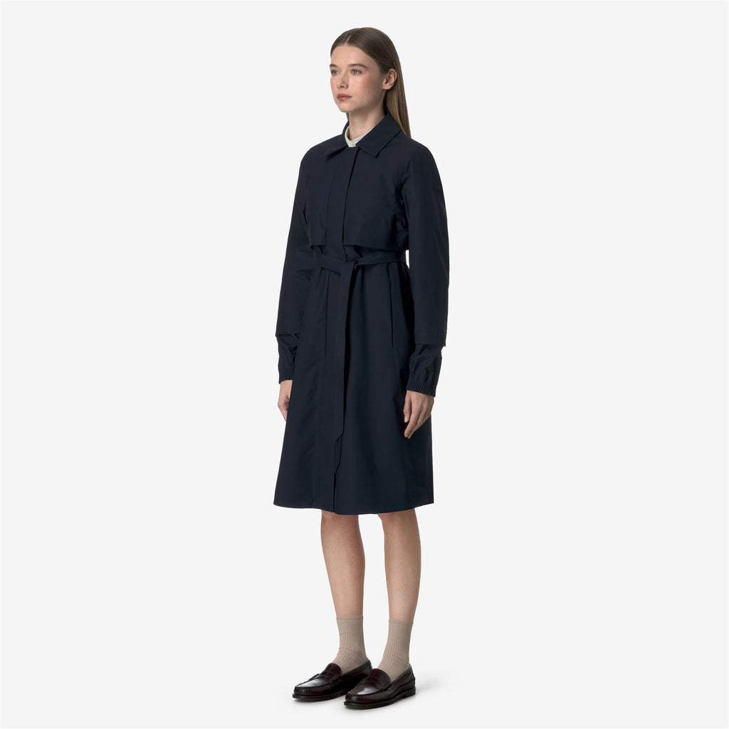 Jackets_WOMAN_JESY 3L POPLIN_Long_Blue Depth - BEIGE LT - Commercial 5