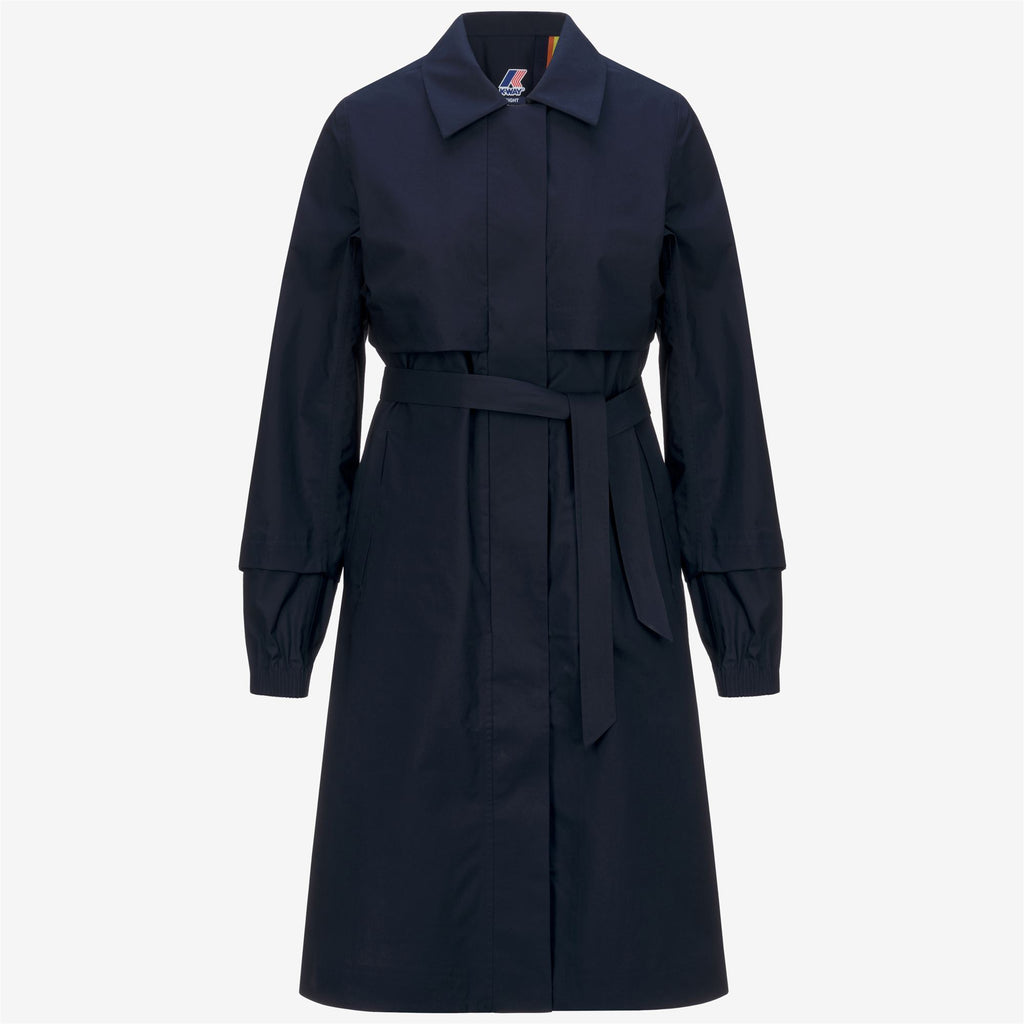 Jackets_WOMAN_JESY 3L POPLIN_Long_Blue Depth - BEIGE LT - Commercial 1